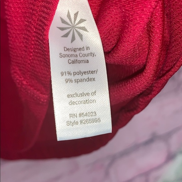 3/$25 sale Athleta pink tank top reflector trim S - Picture 5 of 6